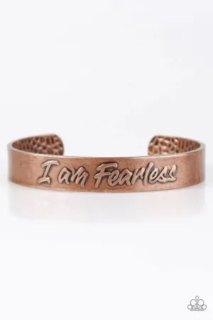 Paparazzi Bracelet ~ I Am Fearless - Copper