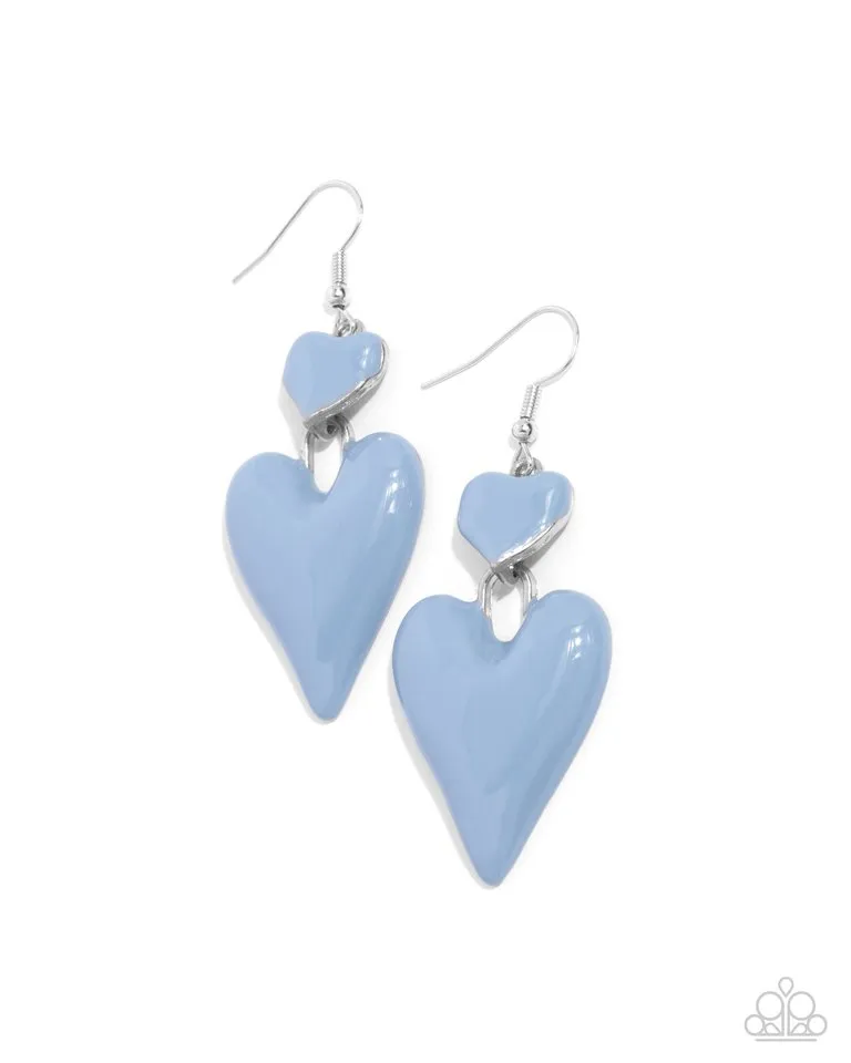Paparazzi Earring ~ Colorful Chemistry - Blue