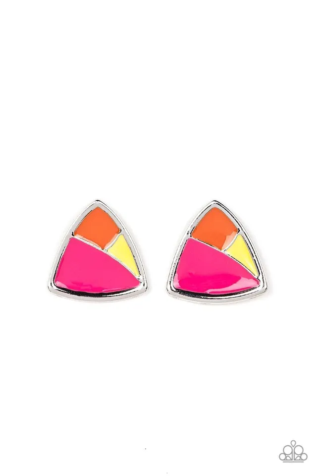 Paparazzi Earring ~ Kaleidoscopic Collision - Multi