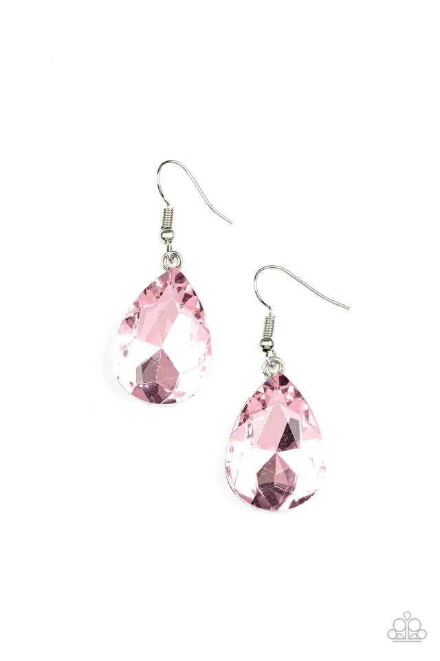 Paparazzi Earring ~ My Castle is Your Castle - Pink