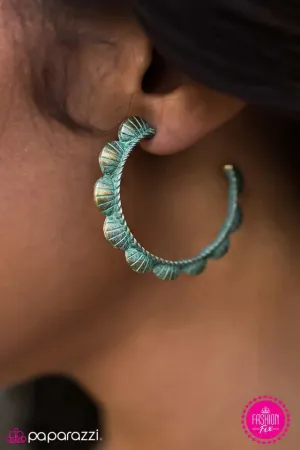Paparazzi Earring ~ You Bet Your BELL-Bottoms - Brass