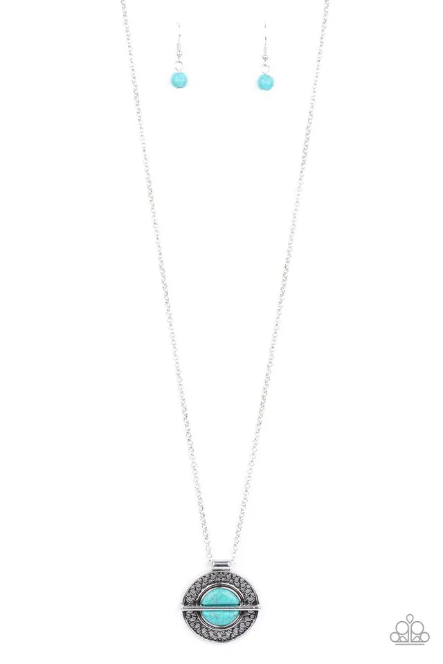 Paparazzi Necklace ~ Adobe Adornment - Blue