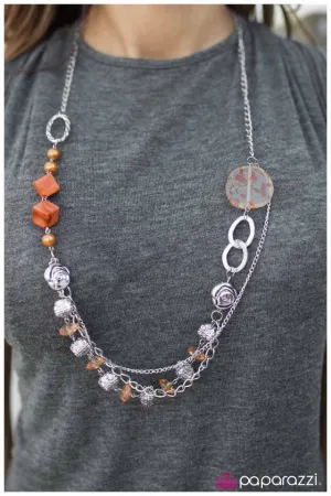 Paparazzi Necklace ~ Spring Break - Orange