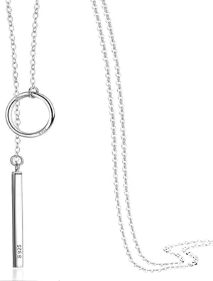 Perfect 4U Round Long Necklace 925 Sterling Silver Chain for Women Handcrafted Jewelry 16" - 30"