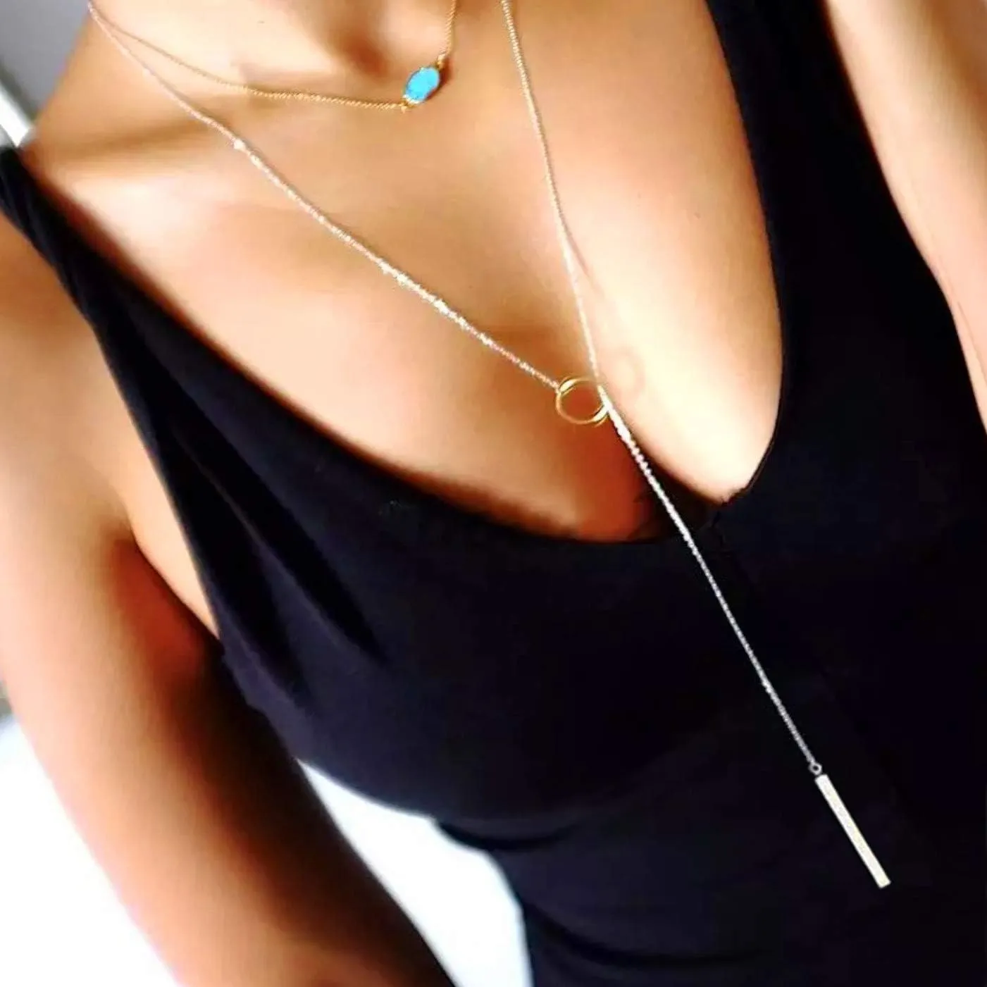 Perfect 4U Round Long Necklace 925 Sterling Silver Chain for Women Handcrafted Jewelry 16" - 30"