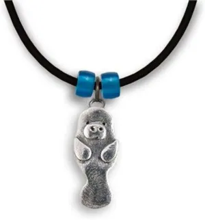 Pewter Manatee Necklace for Women  Handcrafted in the USA Manatee Jewelry  Fine Pewter Manatee Gifts