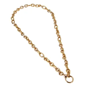 Pomellato White & Yellow Gold Heavy Chain Necklace