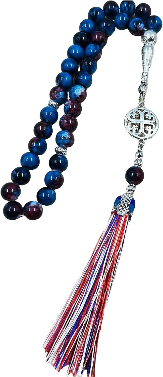 Prayer Beads Bracelet Bead Wristband Religious Wrist Jewelry Religious Accessory Glass Texture Suitable for Daily