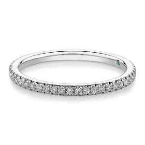 Premium Laboratory Created Diamond, 0.23 carat TW round brilliant wedding or eternity band in platinum
