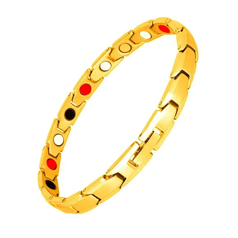 Pure Copper  Crystal Accent Magnetic Energy Bracelets 