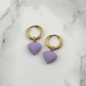 Purple heart hoops