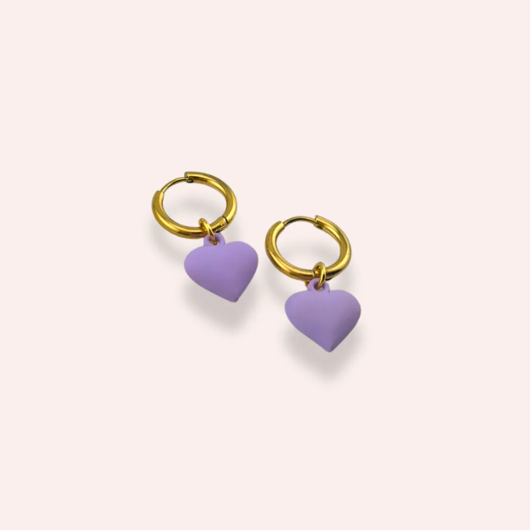 Purple heart hoops