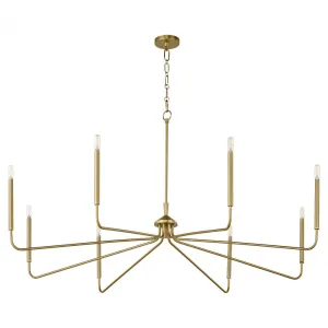 Quorum International MYSTIC 6238-8-80 Chandelier - Aged Brass