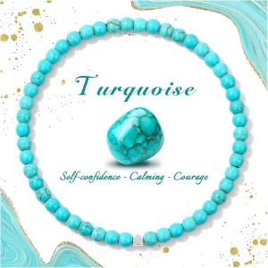 Raicegs 4 6 8MM Beaded Bracelets Healing Crystal Bracelet for Women Men Natural Stone Handmade Stretch Bracelet Reiki Spiritual Jewelry