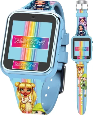 Rainbow High Kids Smartwatch  Interactive Touchscreen with 10 Clock Faces, Step Counter, Selfie Camera, Games, Voice Recorder, Calculator, Alarm & Timer  Fits Wrists 5.5"-8.0"