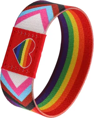 Rainbow LGBT Pride Bracelet for Women Men, Stretch Elastic Band, LGBTQ Wristbands for Pride Month Decorations, Trans Lesbian Accessories Outfits Merch Gifts