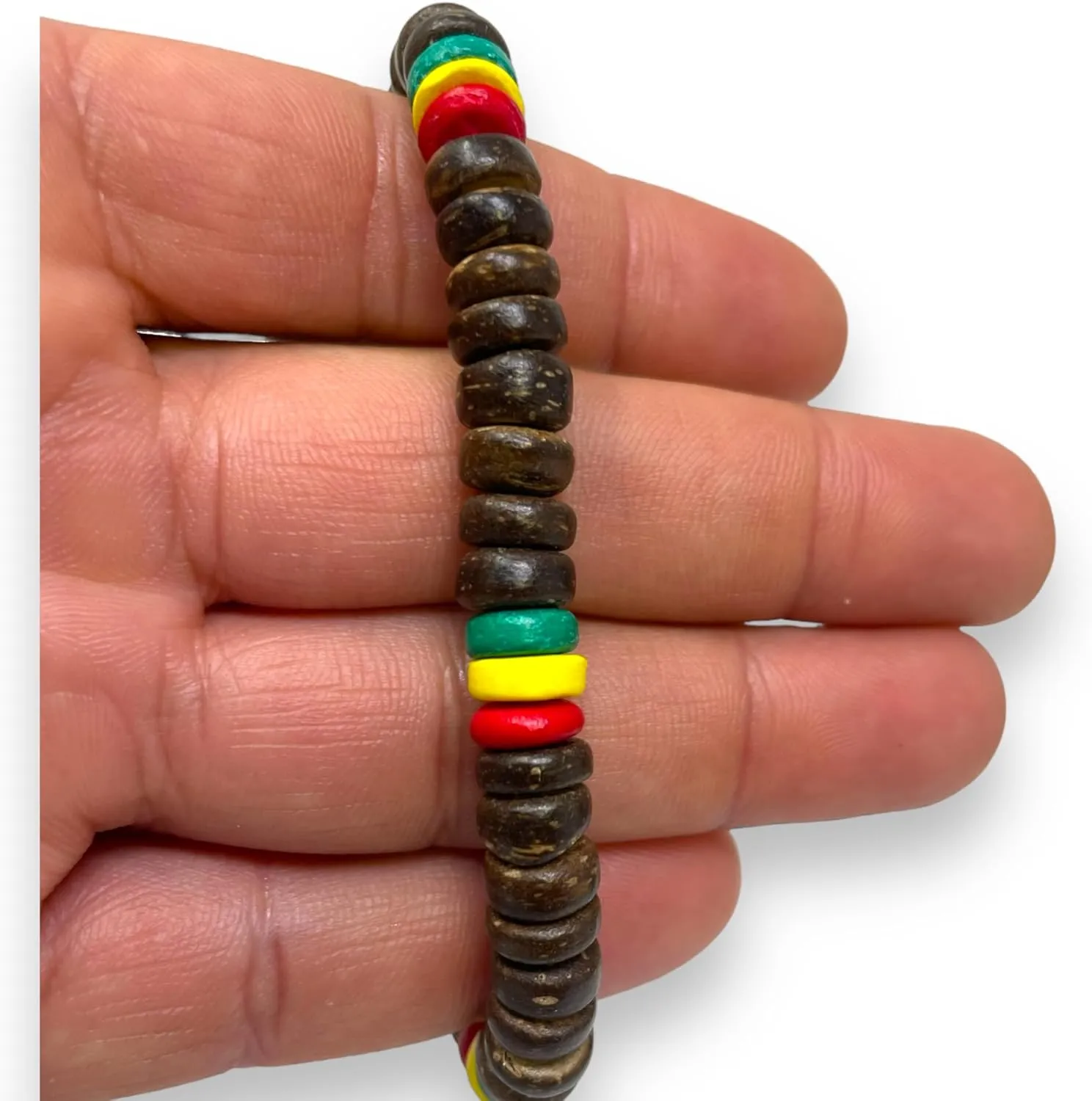 Rasta Bracelet - Handcrafted Bracelet - Rasta Jamaican Bracelet Rasta Leather Bracelet Peace Bracelet - Black Leather Bracelet