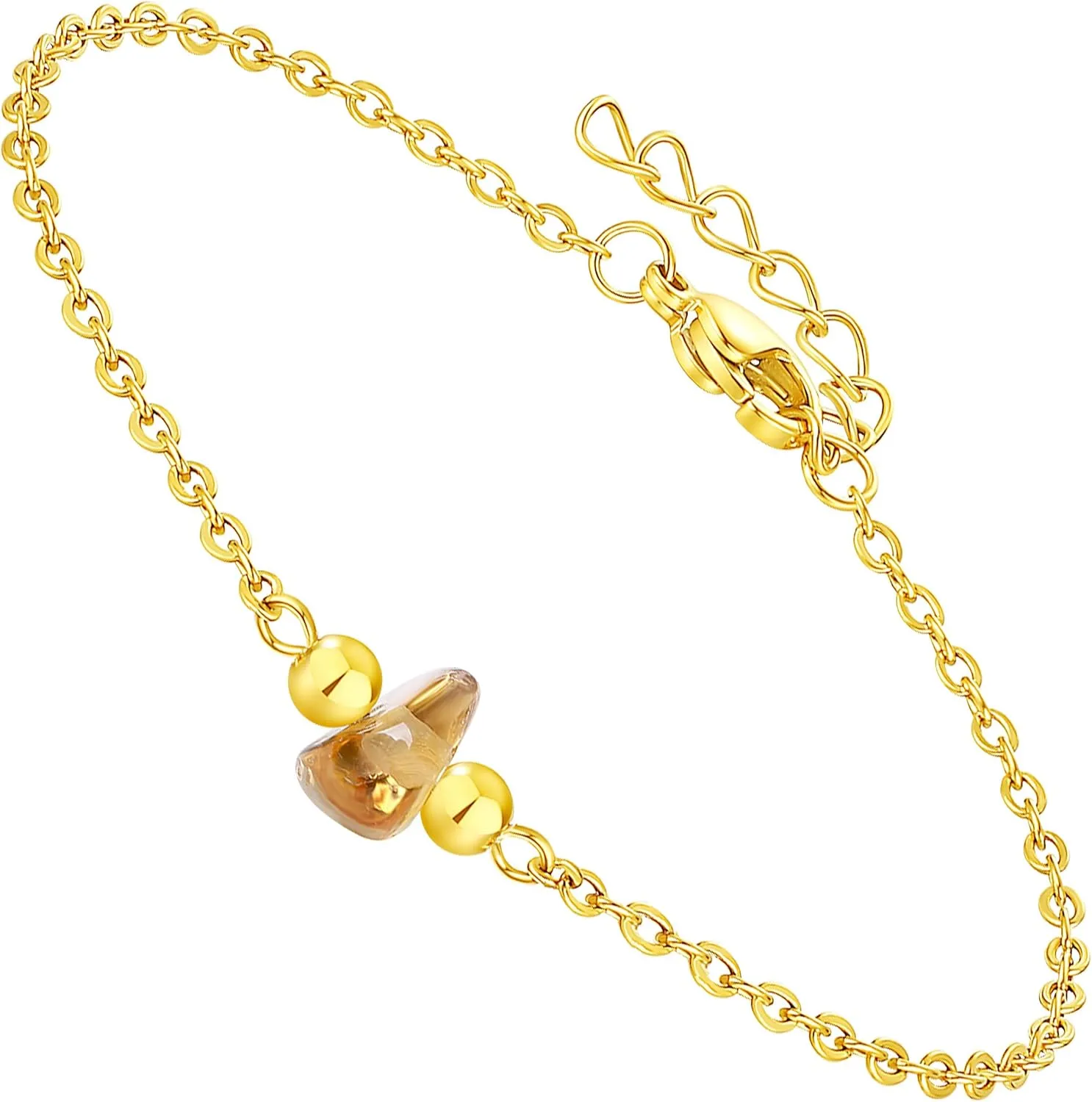 Raw Stone Healing Bracelet for Meditation,Cleansing and Relaxing Purpose- Women's Crystal Jewelry for Clarity & Tranquility