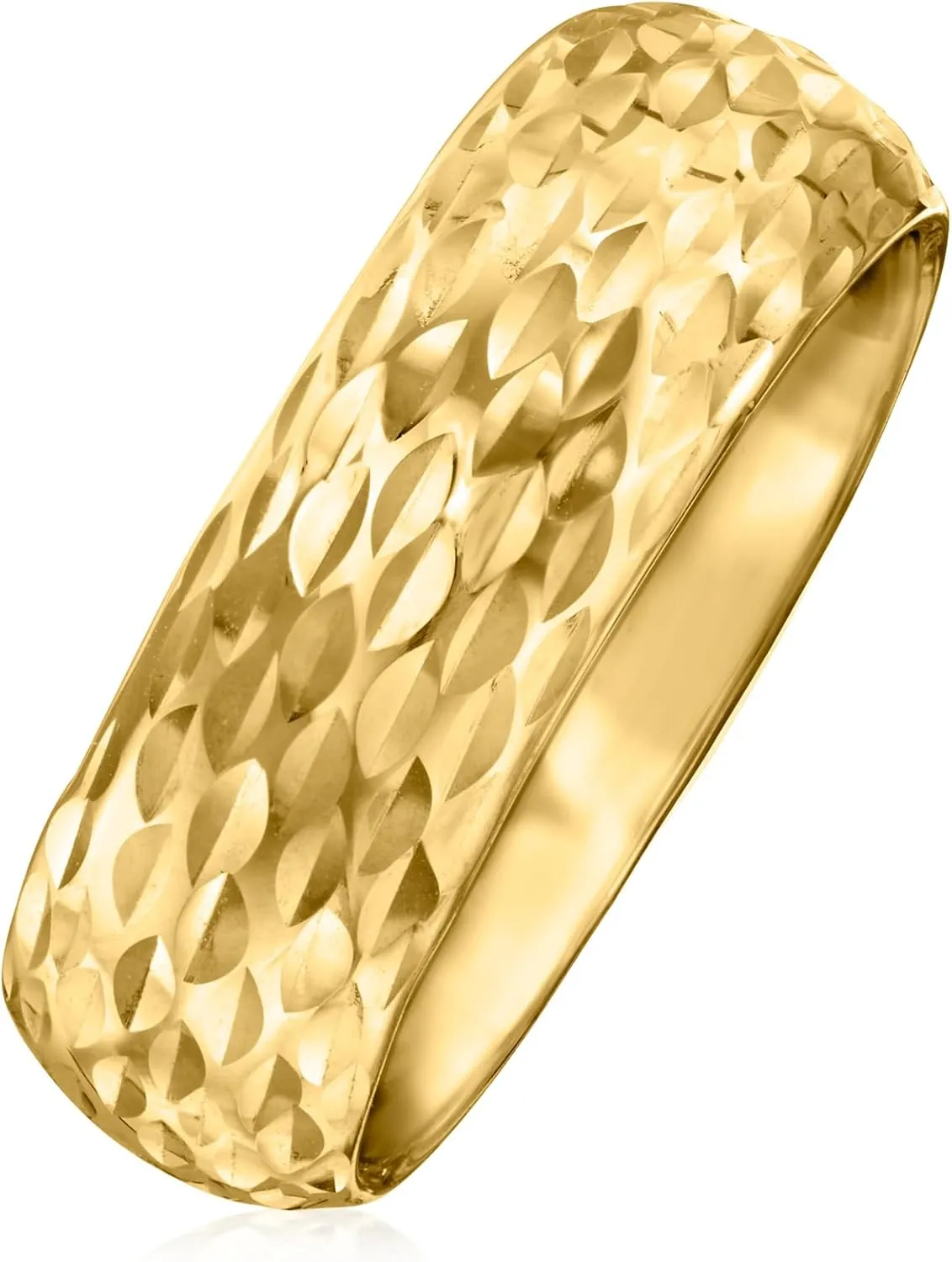 Ross-Simons Italian 14kt Yellow Gold Sparkle-Pattern Ring