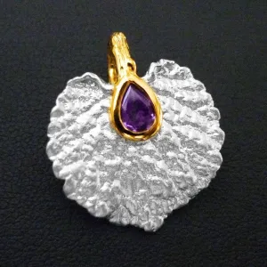 Sacred Leaf Sterling Silver Pendant