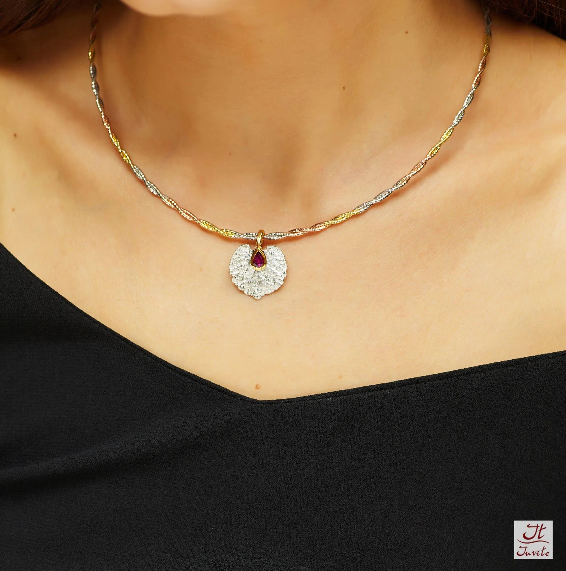 Sacred Leaf Sterling Silver Pendant