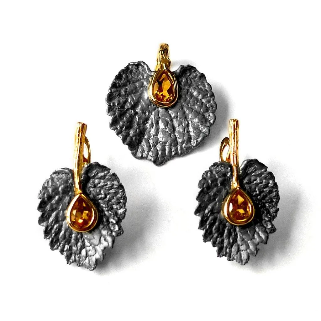 Sacred Leaf Sterling Silver Pendant