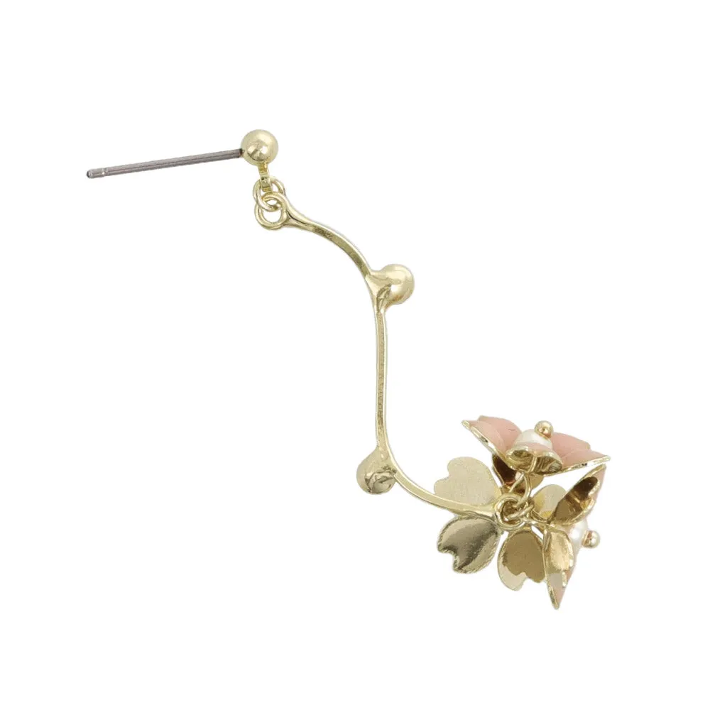Sakura Cluster Drop Earrings