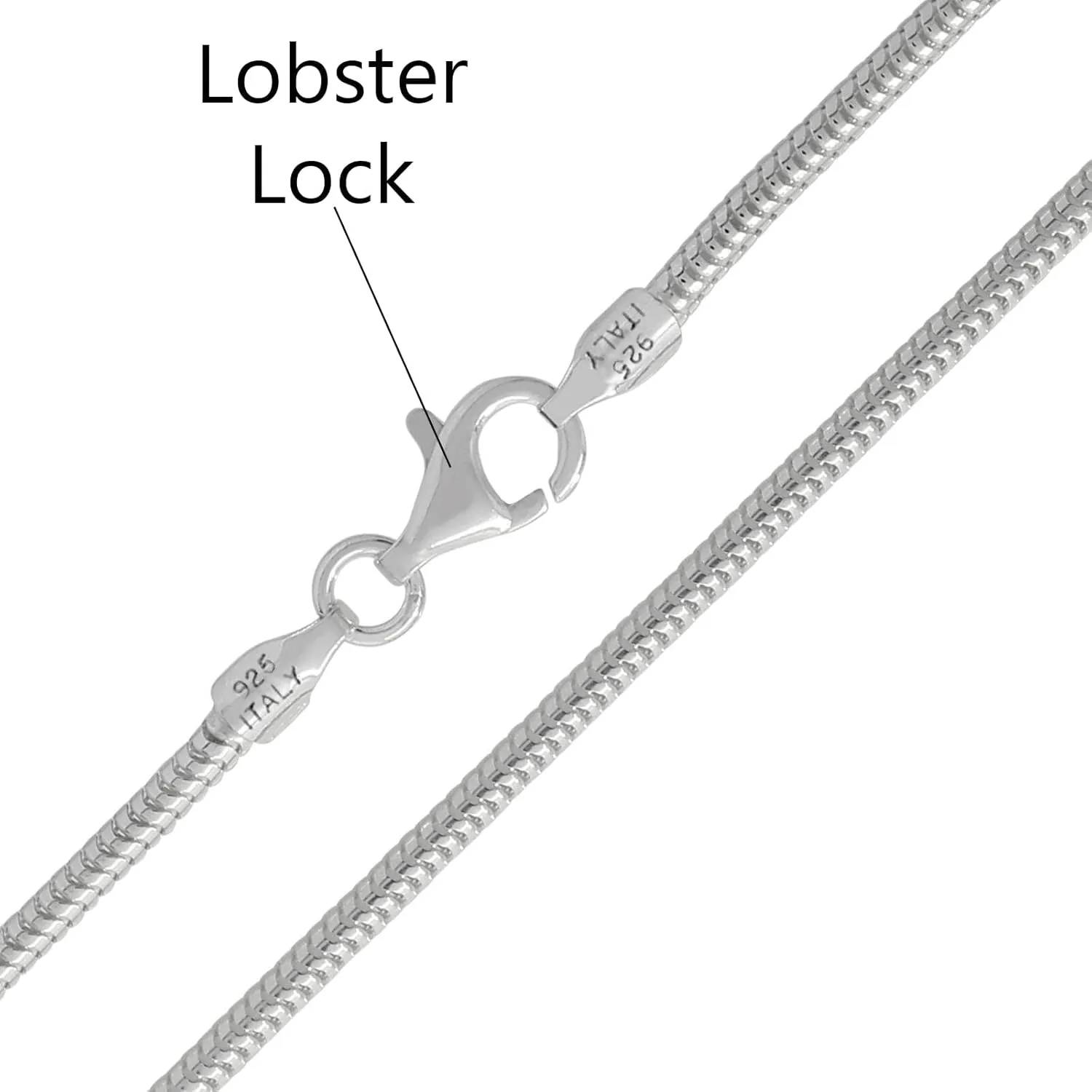 Savlano 925 Sterling Silver Solid Italian Round Diamond Cut Flexible Snake Chain Bracelet With Gift Box For Women & Men - Made in Italy