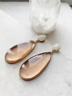 Shyla London Nancy Earrings with Milky Top
