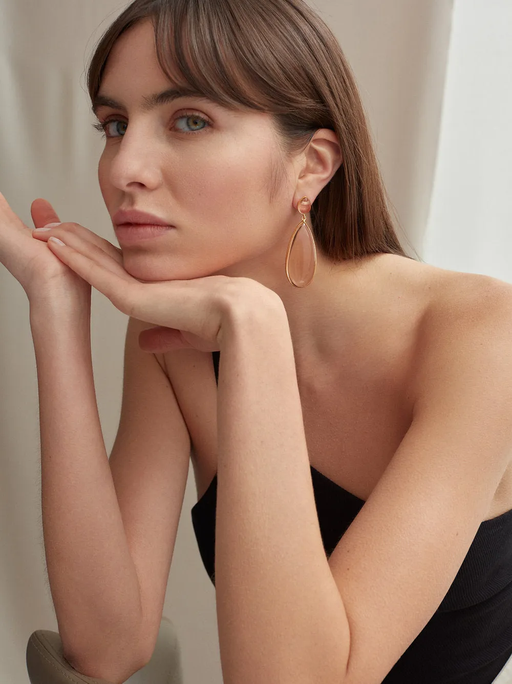 Shyla London Nancy Earrings with Milky Top