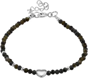 Silvershake 2MM Petite Natural Gemstones Bead 925 Sterling Silver Minimalist 6.5 to 7.5 Inch Adjustable Bracelet Birthstone Jewelry for Women or Teens