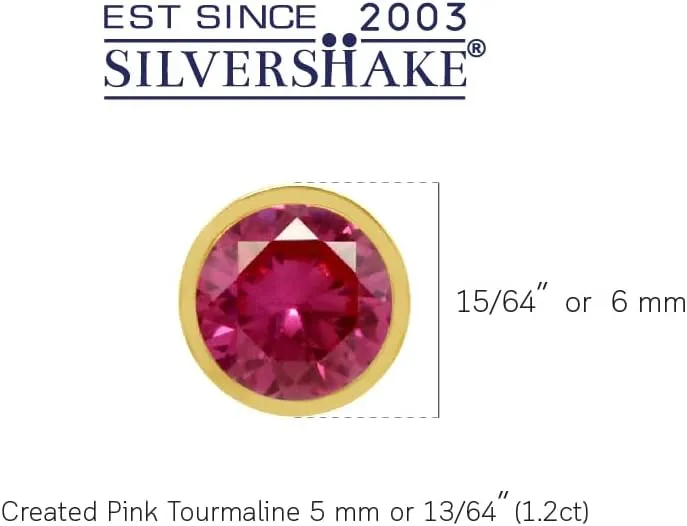 Silvershake 5MM Petite Round Shape Gemstone Birthstone White Gold Plated or Yellow Gold Plated 925 Sterling Silver Scroll/Filigree Stud Earrings Jewerly for Women