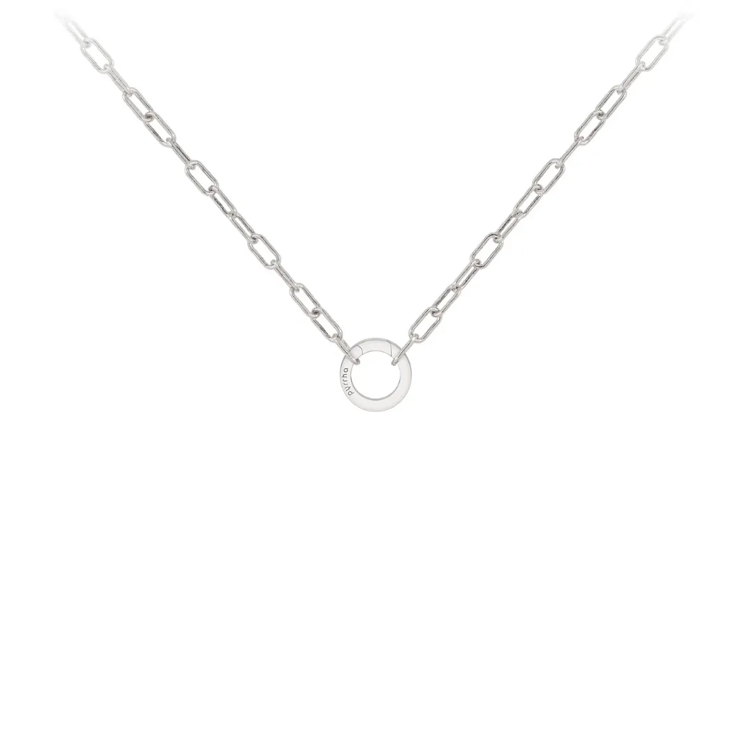 Small 18" Paperclip Chain with Talisman Clip