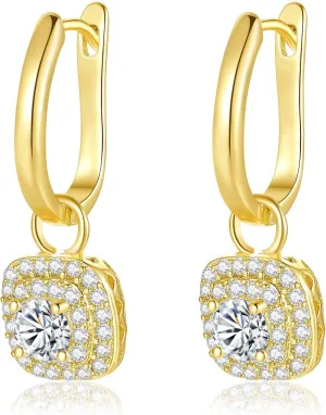 Small Gold Drop Dangle Earrings for Women Hypoallergenic 14k Gold Plated Dainty Small Gold Huggie Hoop Earrings