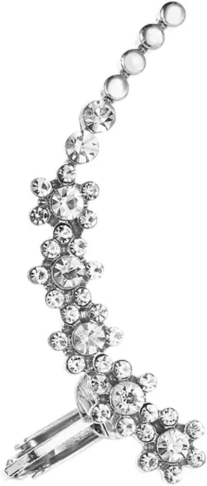 SMDSAZ 1 Piece Boho Crystal Clip On Earrings for Women Trendy Cuff Wrap NO Piercing Ear Female Jewelry Gift (Metal Color : 06)