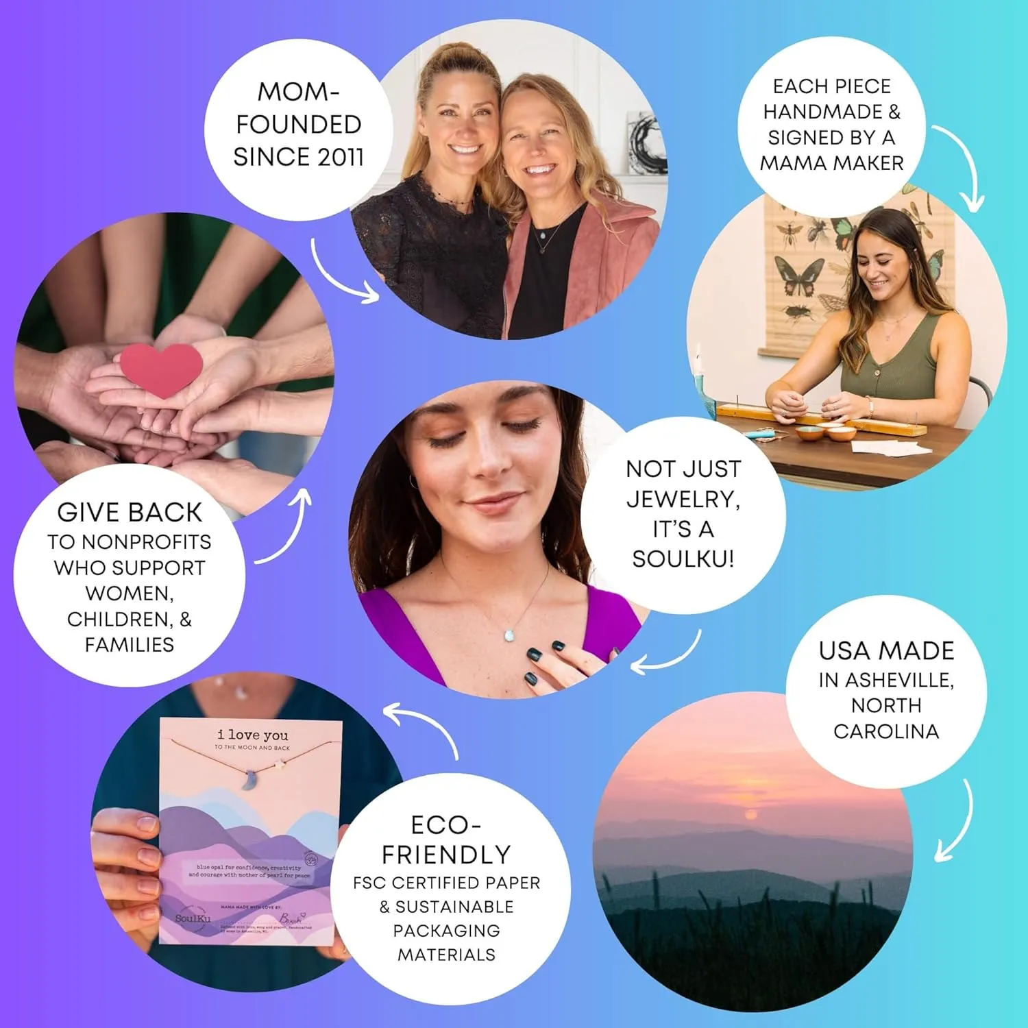 SoulKu Rose Quartz Soul Full of Light Necklace for Love, Handcrafted Empowering Necklace, Inspirational Jewelry For Women, Nylon Cord & Stainless Steel Lobster Clasp & Extender