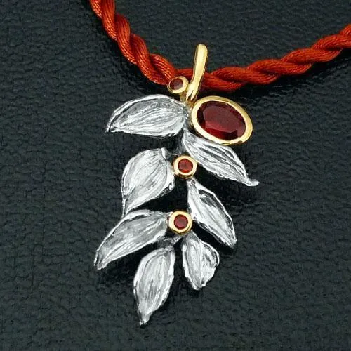 Spirit Leaf Sterling Silver Pendant