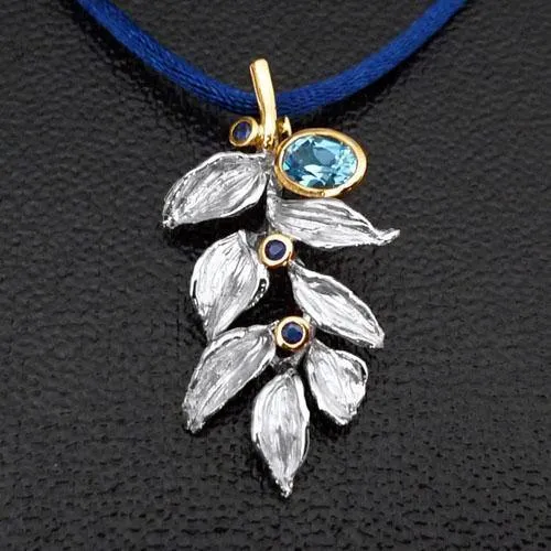 Spirit Leaf Sterling Silver Pendant