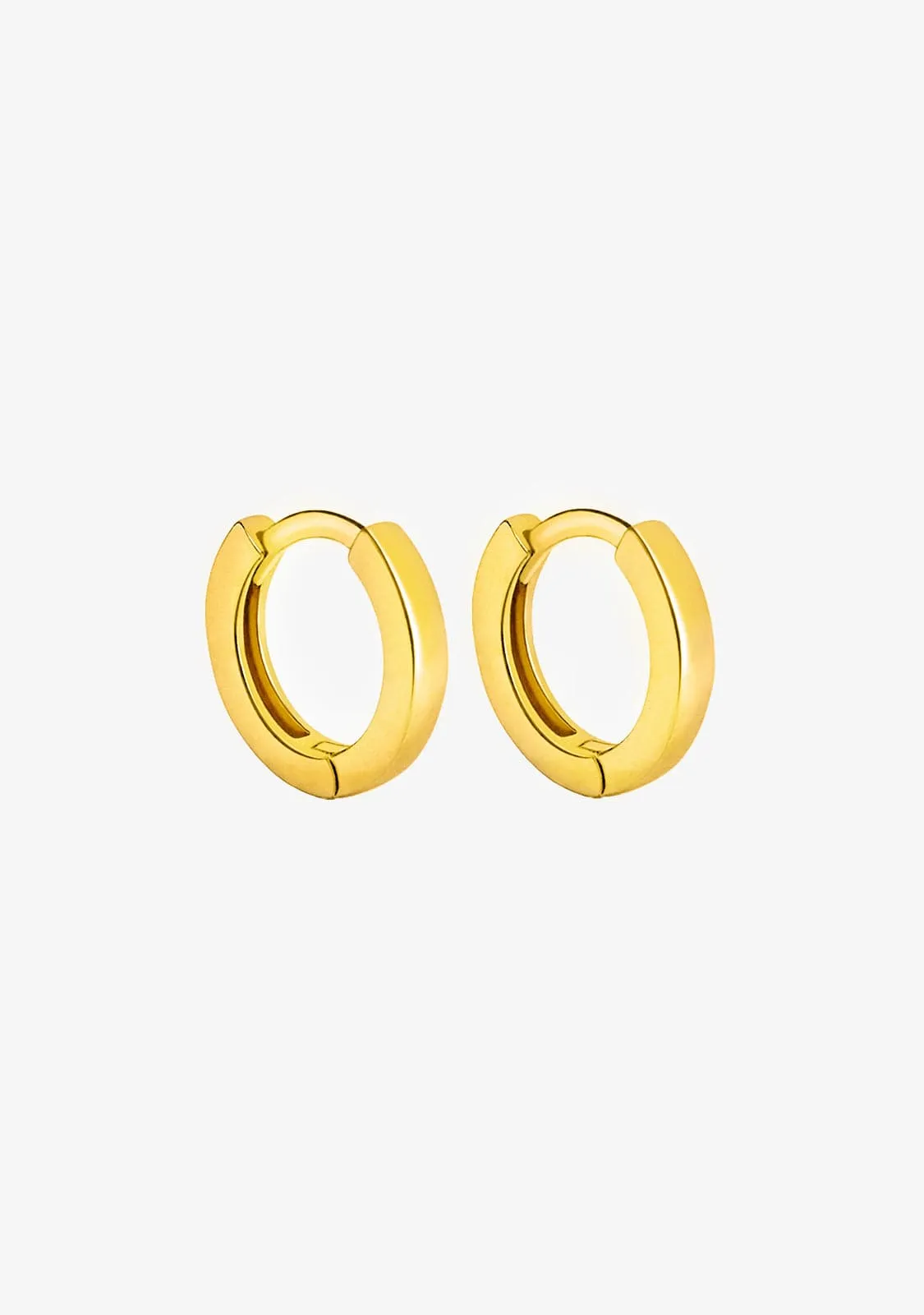 Square Hoop Earrings Gold