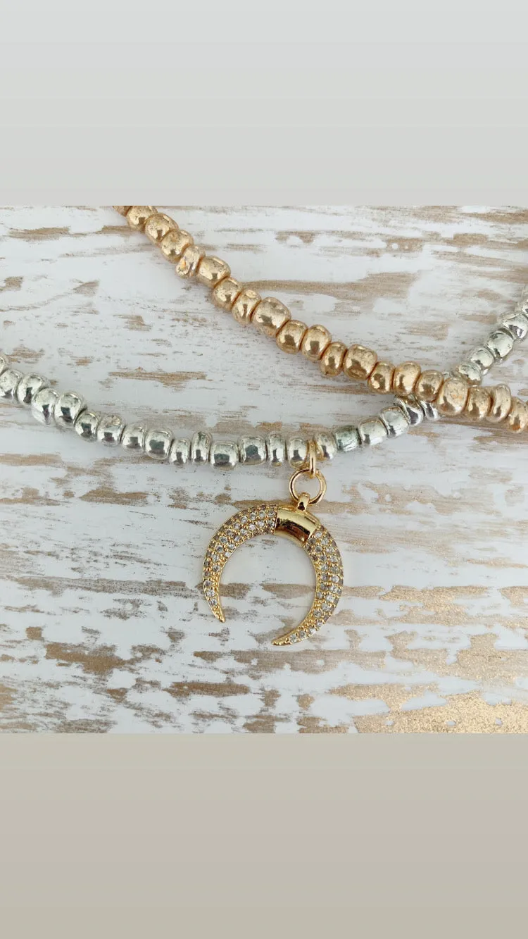 St Benedict medallion Beaded necklace