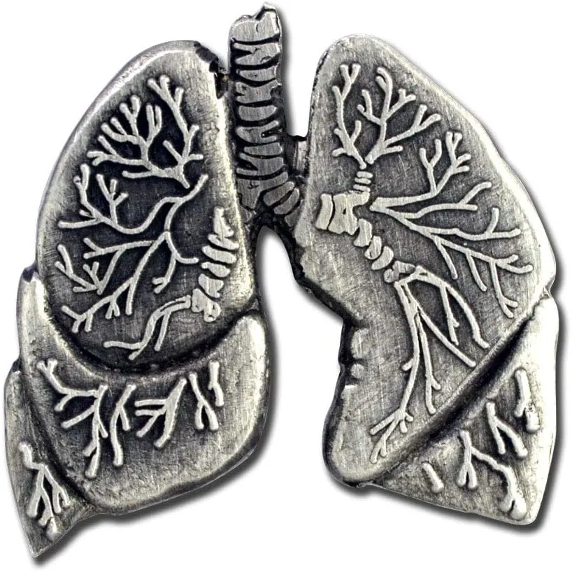 StockPins Anatomically Correct Human Lungs Lapel Pin  Perfect for Doctors, Nurses, EMTs & Medical Professionals  Handcrafted Medical Jewelry