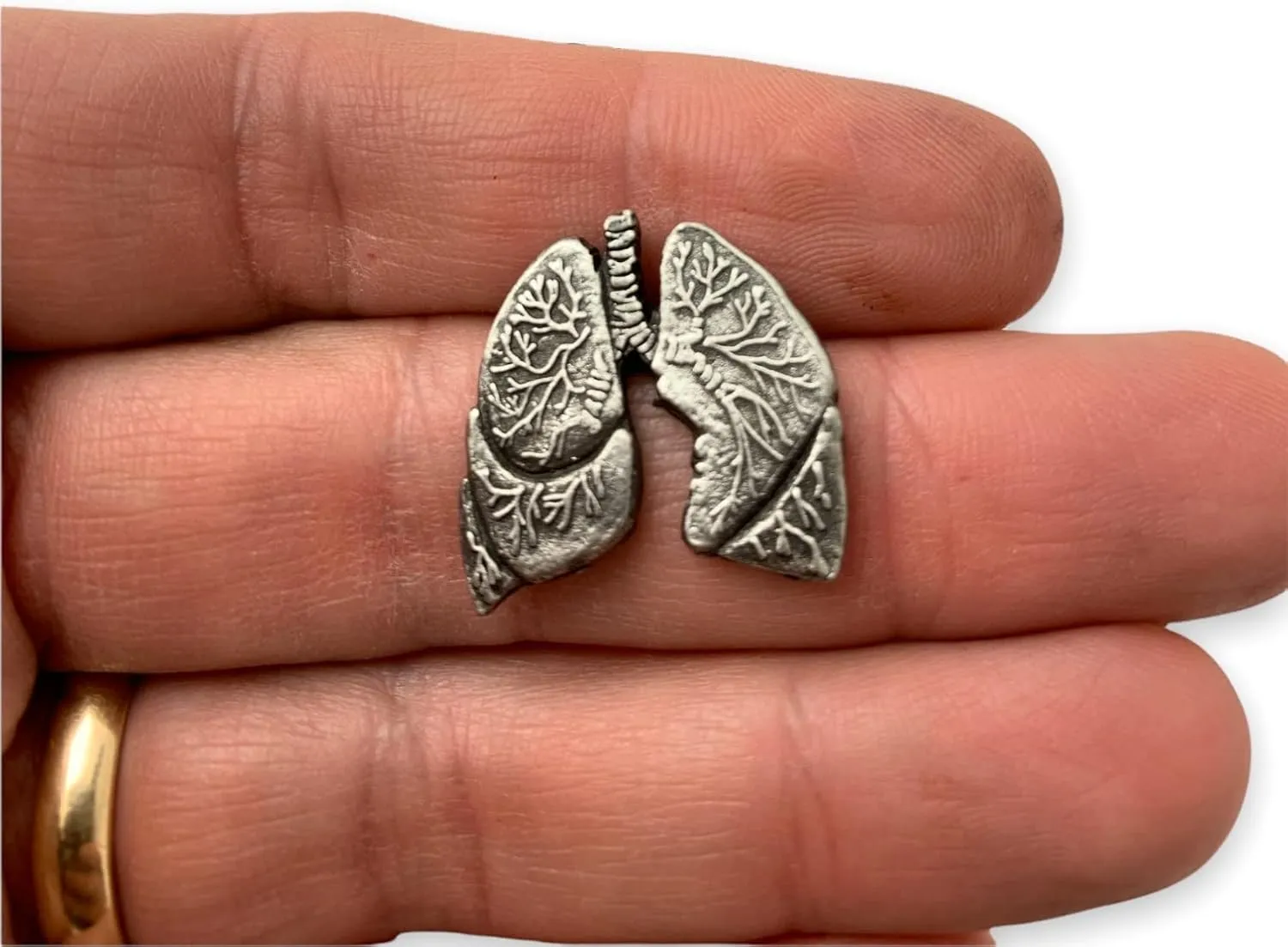 StockPins Anatomically Correct Human Lungs Lapel Pin  Perfect for Doctors, Nurses, EMTs & Medical Professionals  Handcrafted Medical Jewelry