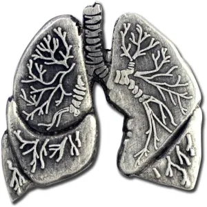 StockPins Anatomically Correct Human Lungs Lapel Pin  Perfect for Doctors, Nurses, EMTs & Medical Professionals  Handcrafted Medical Jewelry