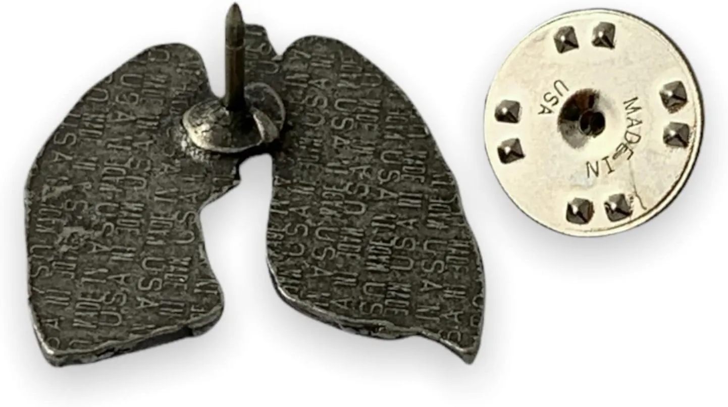 StockPins Anatomically Correct Human Lungs Lapel Pin  Perfect for Doctors, Nurses, EMTs & Medical Professionals  Handcrafted Medical Jewelry