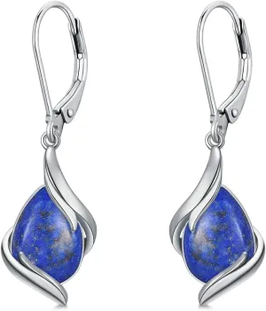 Teardrop Earrings for Women 925 Sterling Silver Gemstone Earrings Fine Jewelry Birthday Gifts for Women