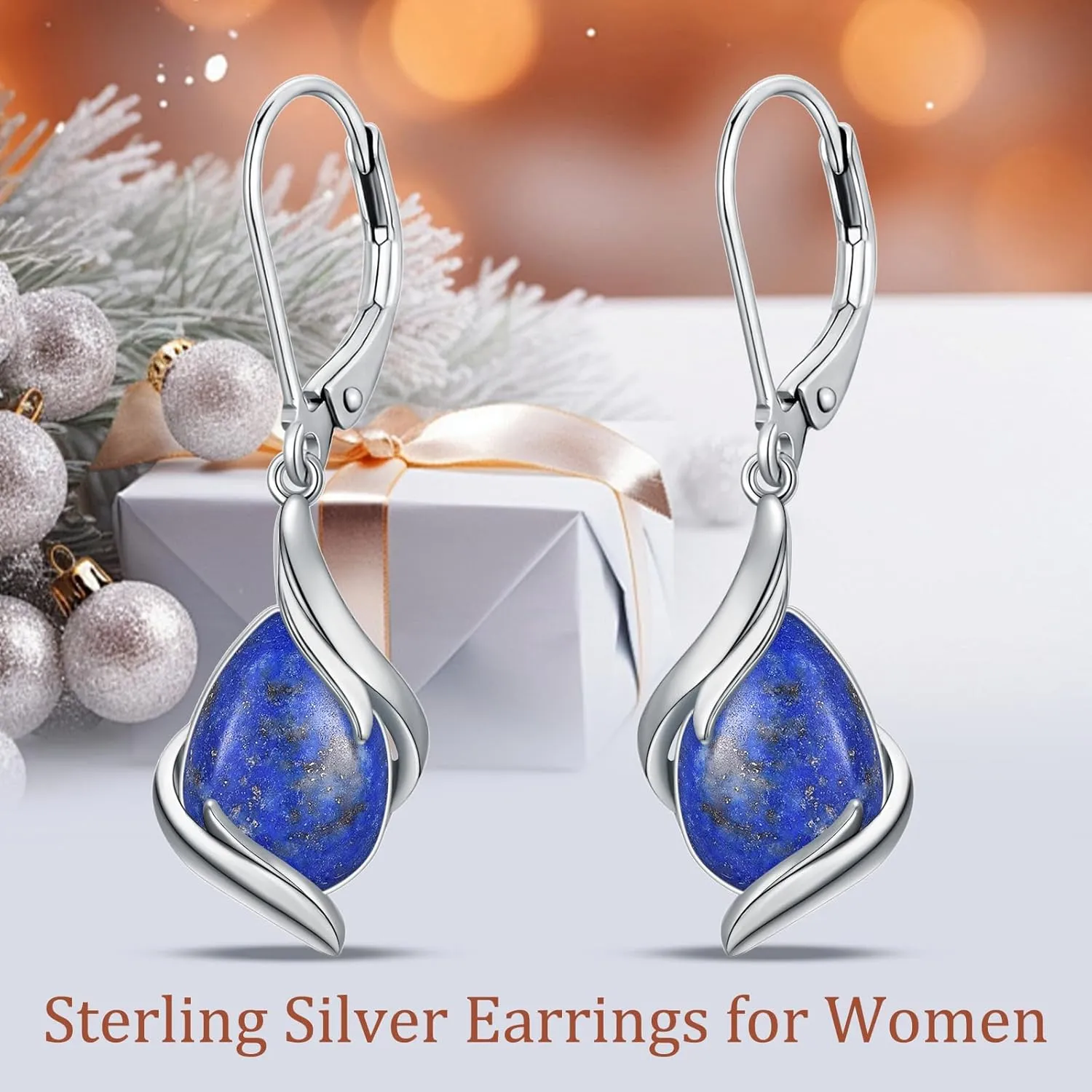 Teardrop Earrings for Women 925 Sterling Silver Gemstone Earrings Fine Jewelry Birthday Gifts for Women