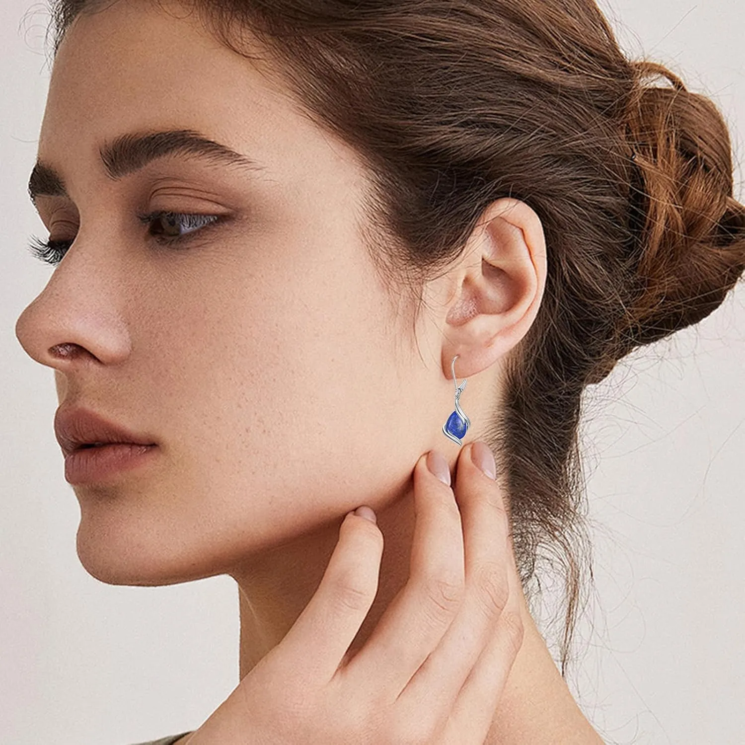 Teardrop Earrings for Women 925 Sterling Silver Gemstone Earrings Fine Jewelry Birthday Gifts for Women