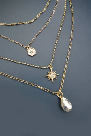 TEARDROP STARBURST Necklace