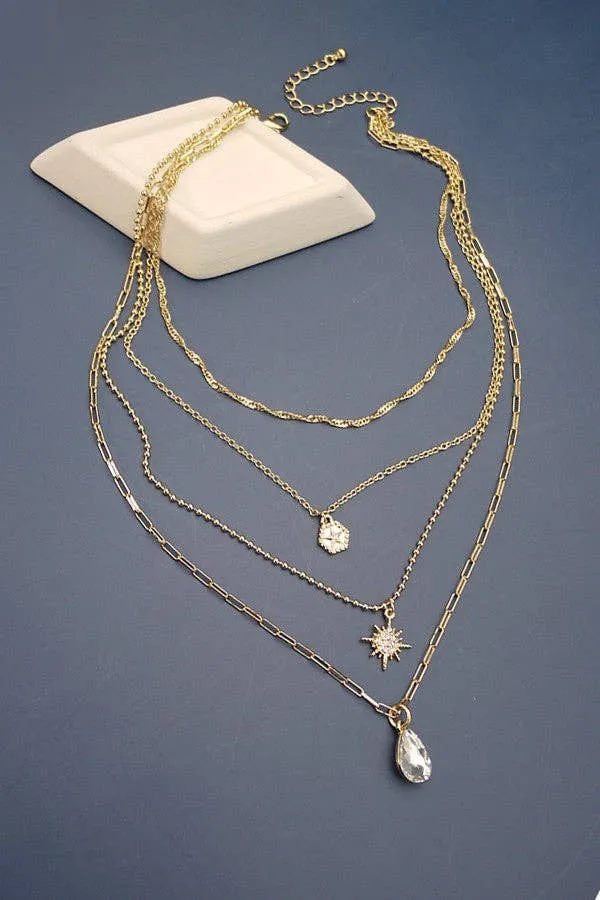 TEARDROP STARBURST Necklace