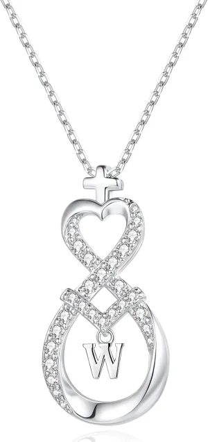 Teen Girl Gifts: Dainty Cute Infinity Initial Necklace for Girls - Easter & Birthday Jewelry Gift for Daughters, Granddaughter, Niece